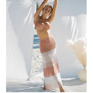 SOAH swimwear Venice crochet skirt